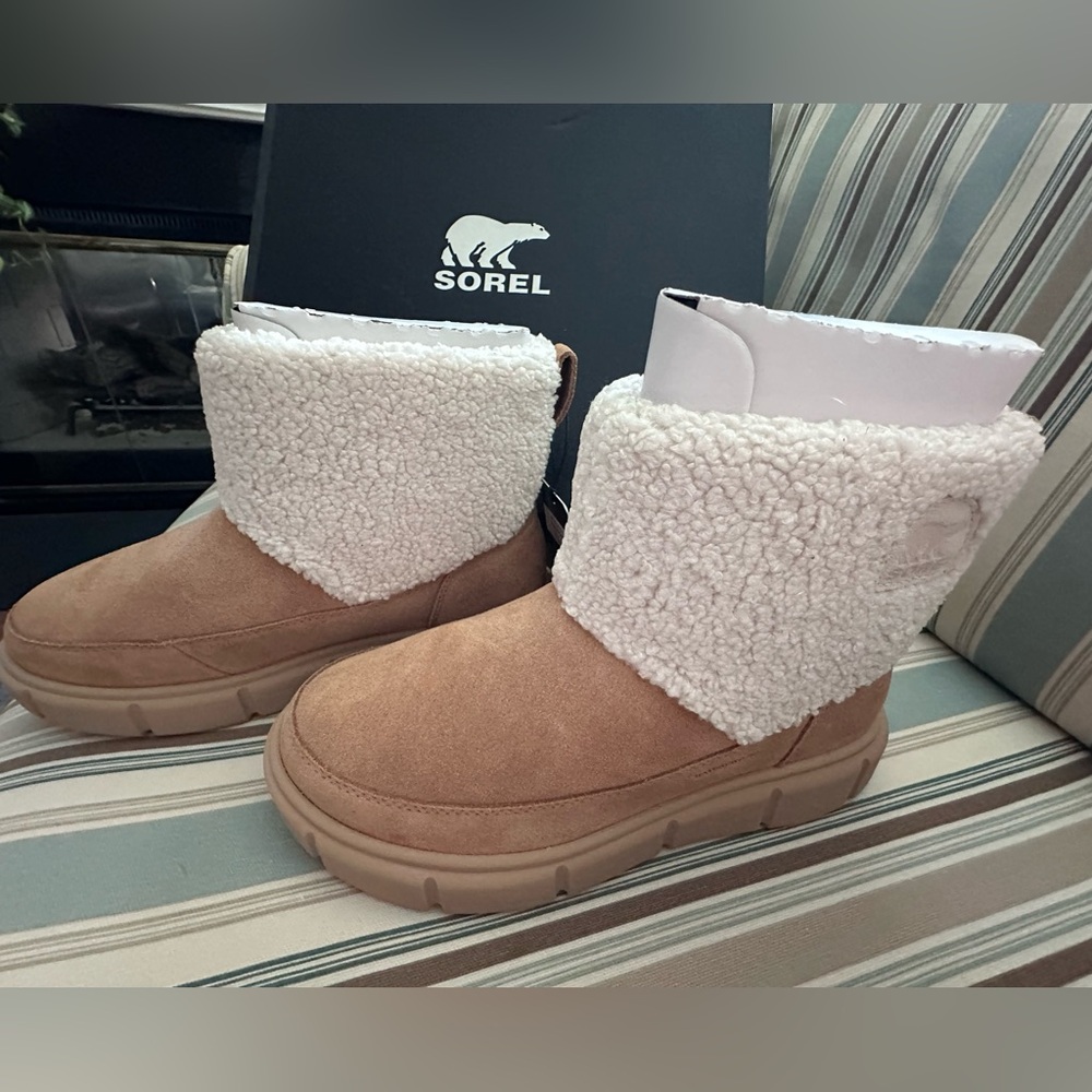 Sorel Explorer III Slip-On Cozy Waterproof Boot - Tawny Buff - Picture 5 of 12